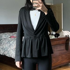 Ella Moss black peplum blazer